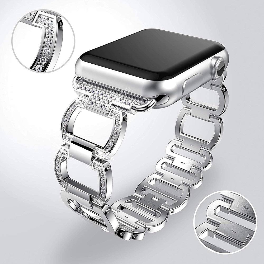 Metal Diamond Bracelet for Apple Watch - Premium Apple Watch Accessories from Dressmycell.com - Just $28.00! Shop now at Dressmycell.com Metal Diamond Bracelet for Apple Watch - Premium Apple Watch Accessories from Dressmycell.com - Just $28.00! Shop now at Dressmycell.com